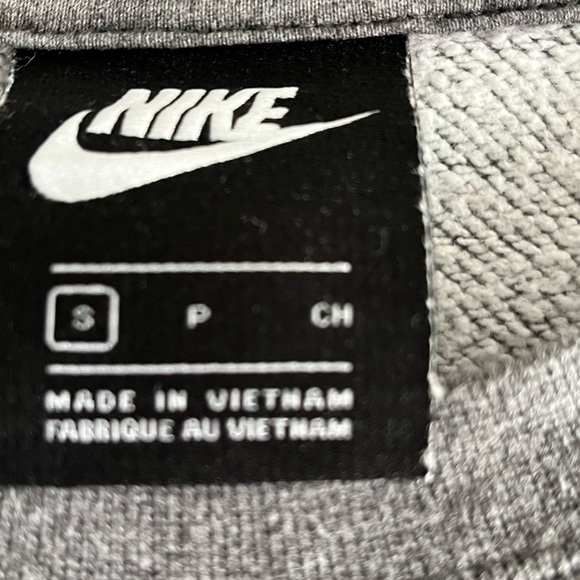 Nike sweatshirt grey with pink -bleach dyed. Small - Picture 2 of 2